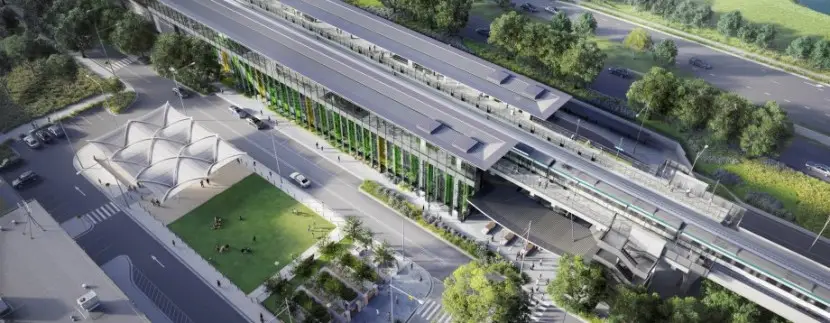 Rouse Hill Station design from above